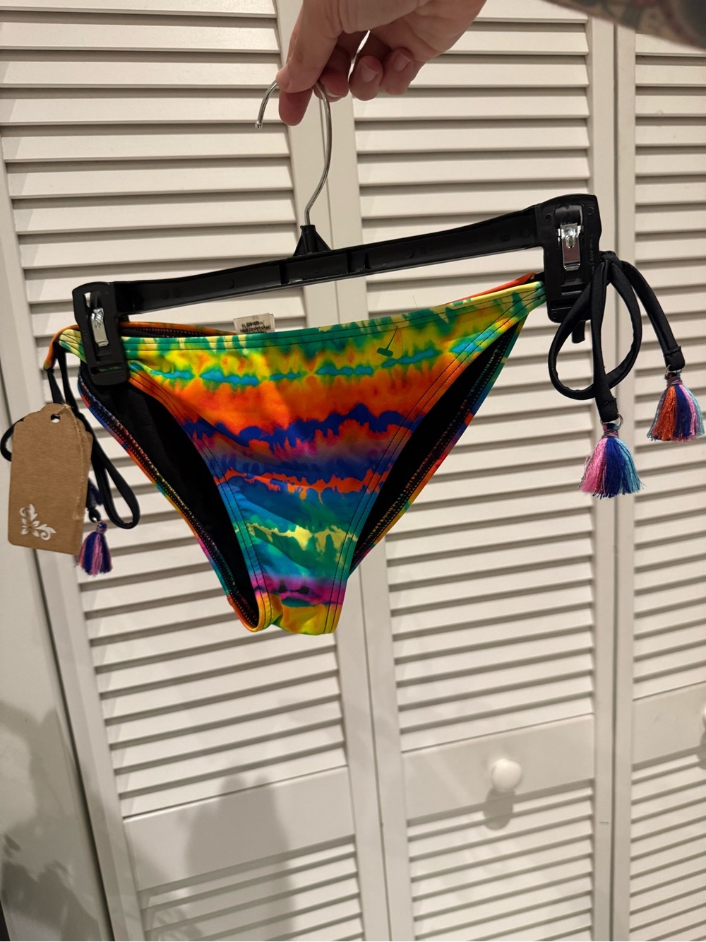 Body Glove Multicolor Tie-Dye Side-Tie Bikini Bottom